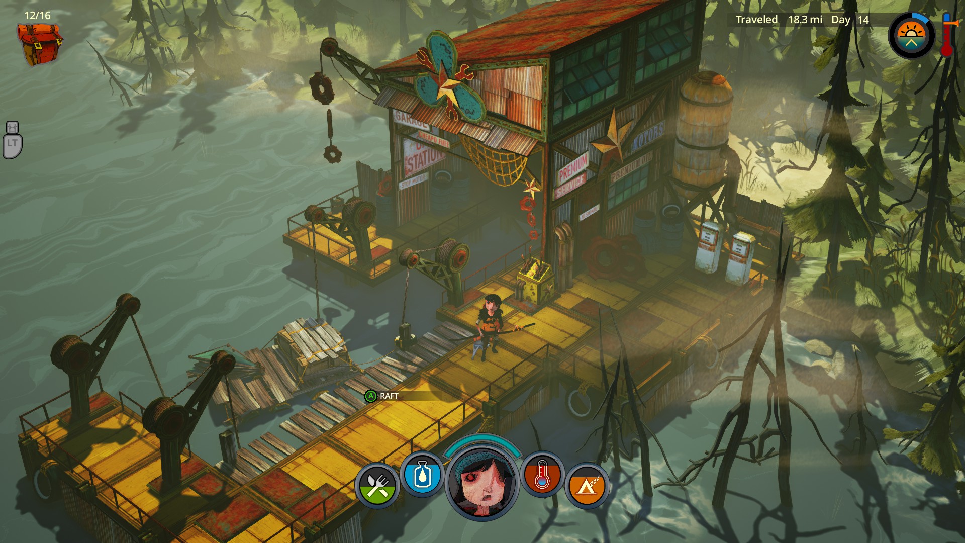 flame in the flood test
